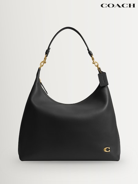 COACH Black Brown Juliet Slouchy Shoulder Bag 38 (AN2803) | €632