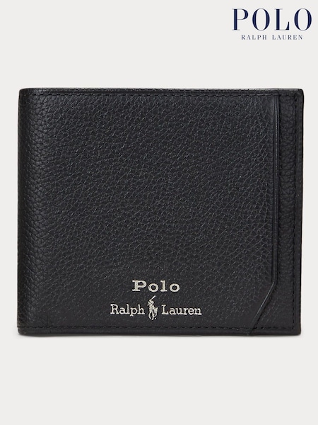 Черный - Polo Ralph Lauren Pebble Leather Billfold Logo Wallet (AN2869) | €144