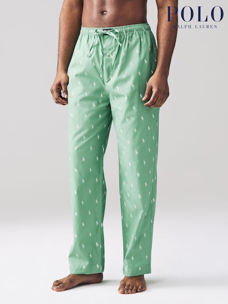 Polo Ralph Lauren Green Ground Player Pyjama Bottoms (AN2895) | €43