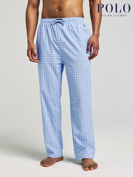Polo Ralph Lauren Blue Check Pyjama Bottoms (AN2897) | €92