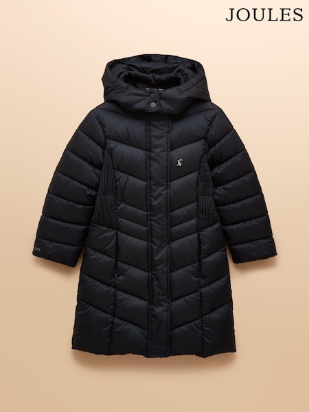 Joules Girls' Pembury Navy Blue Showerproof Padded Coat (AN2912) | R$ 485 - R$ 585