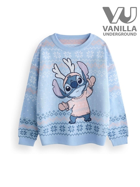 Vanilla Underground Girls Disney Stitch Christmas Jumpers (AN2950) | CHF 44