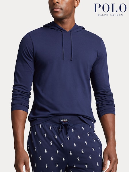 Polo Ralph Lauren Blue Jersey Cotton Hoodie (AN3116) | €78