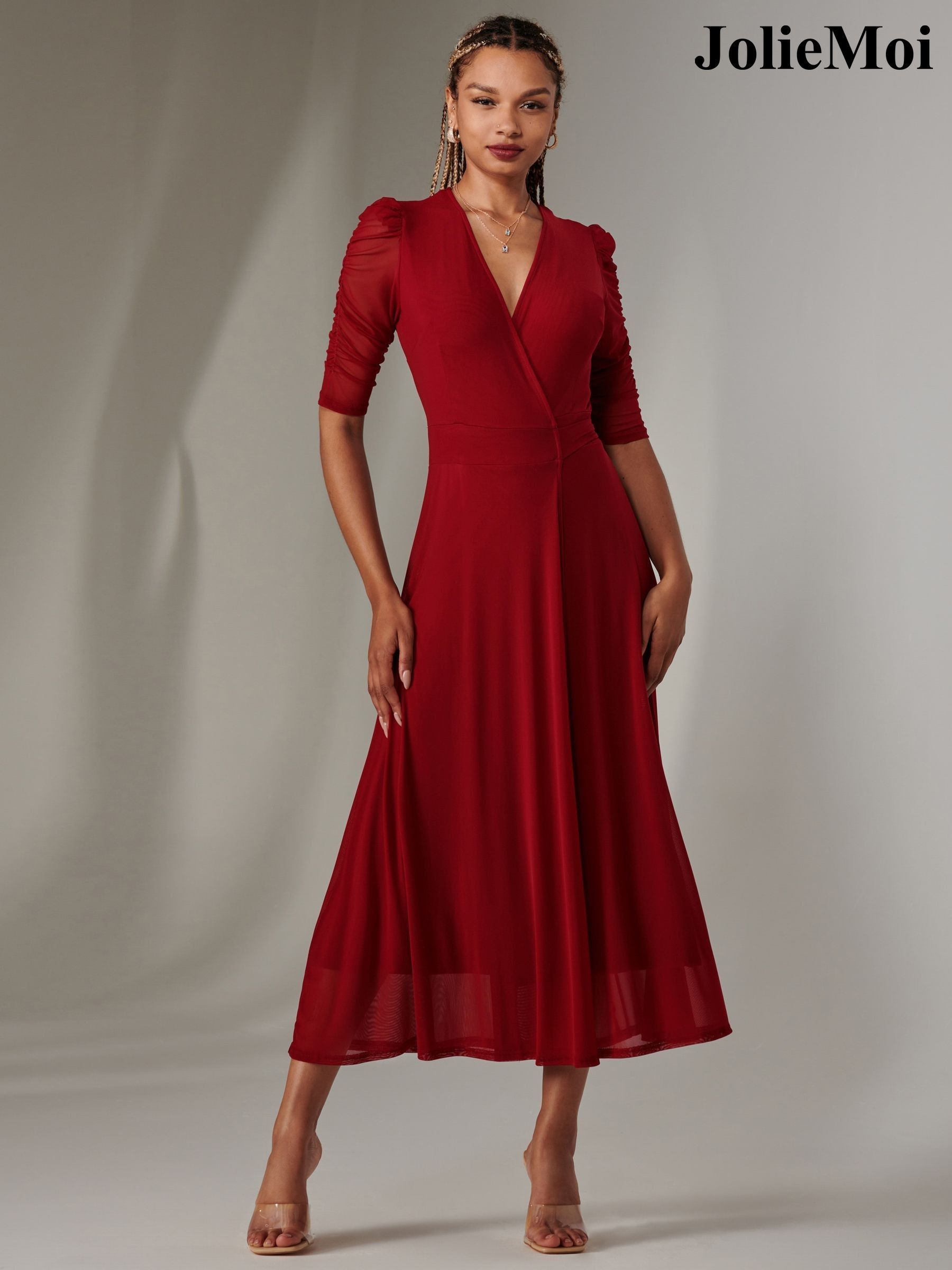 Wrap style mother of the bride dresses on sale