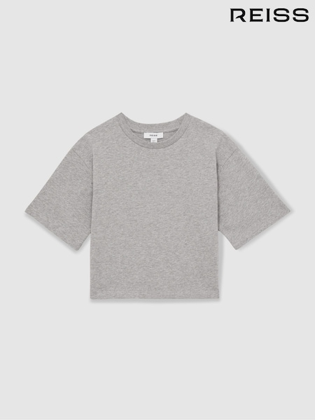 Marga gris - Reiss Cassy Oversized Cotton Crew-Neck T-Shirt (AN3283) | 25 €
