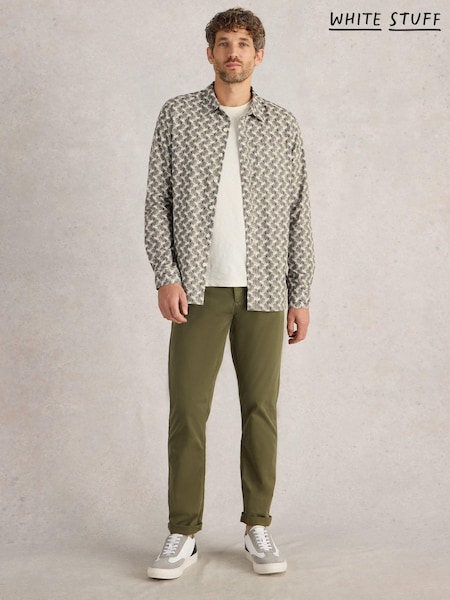 White Stuff Cream Bird Printed Shirt (AN3430) | €39