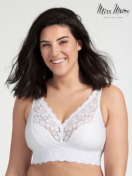 Miss Mary of Sweden White Lace Dreams Non-Wired Bra (AN3495) | €60