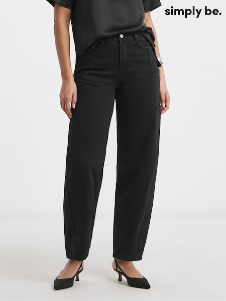 Simply Be 100% Cotton Barrel Leg Jeans (AN3589) | €60