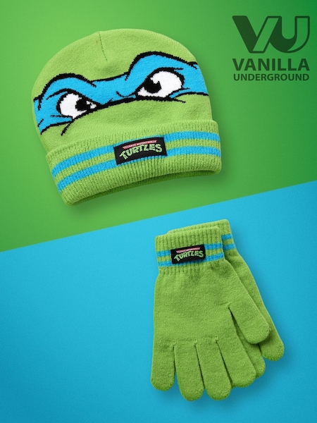 Vanilla Underground Teenage Mutant Ninja Turtles Boys Winter Hat and Gloves Set (AN3619) | €21