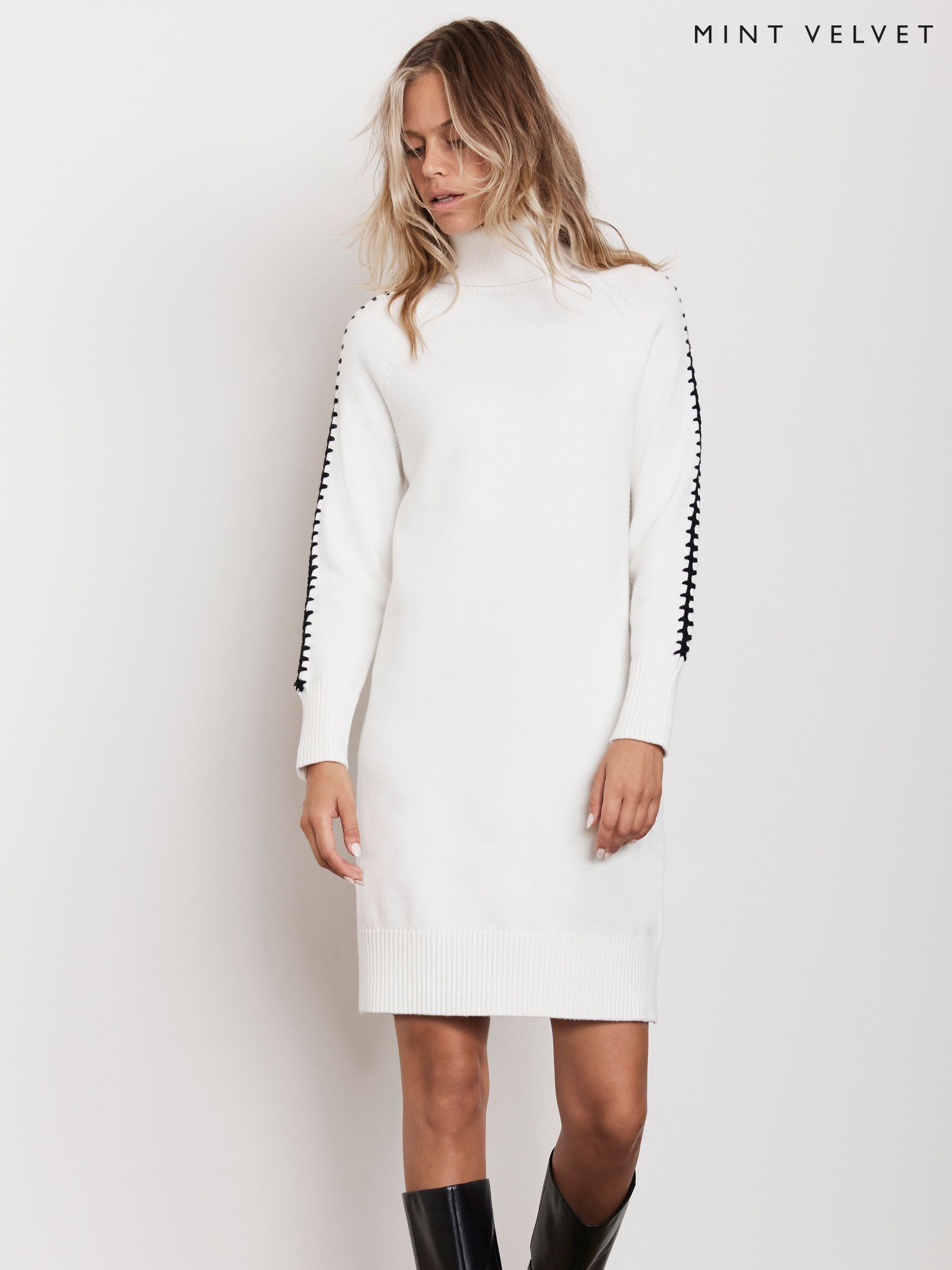 Womens white sweater dress cheap