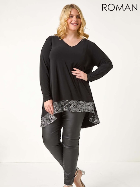 Metalic - Roman Curve Paiete Hem Mulați/Elastici Top (AN3660) | 335 LEI