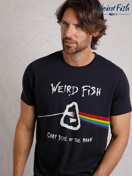 Albastru - Tricou Weird Fish Carp Side Artist 100% din bumbac (AN3780) | 116 LEI