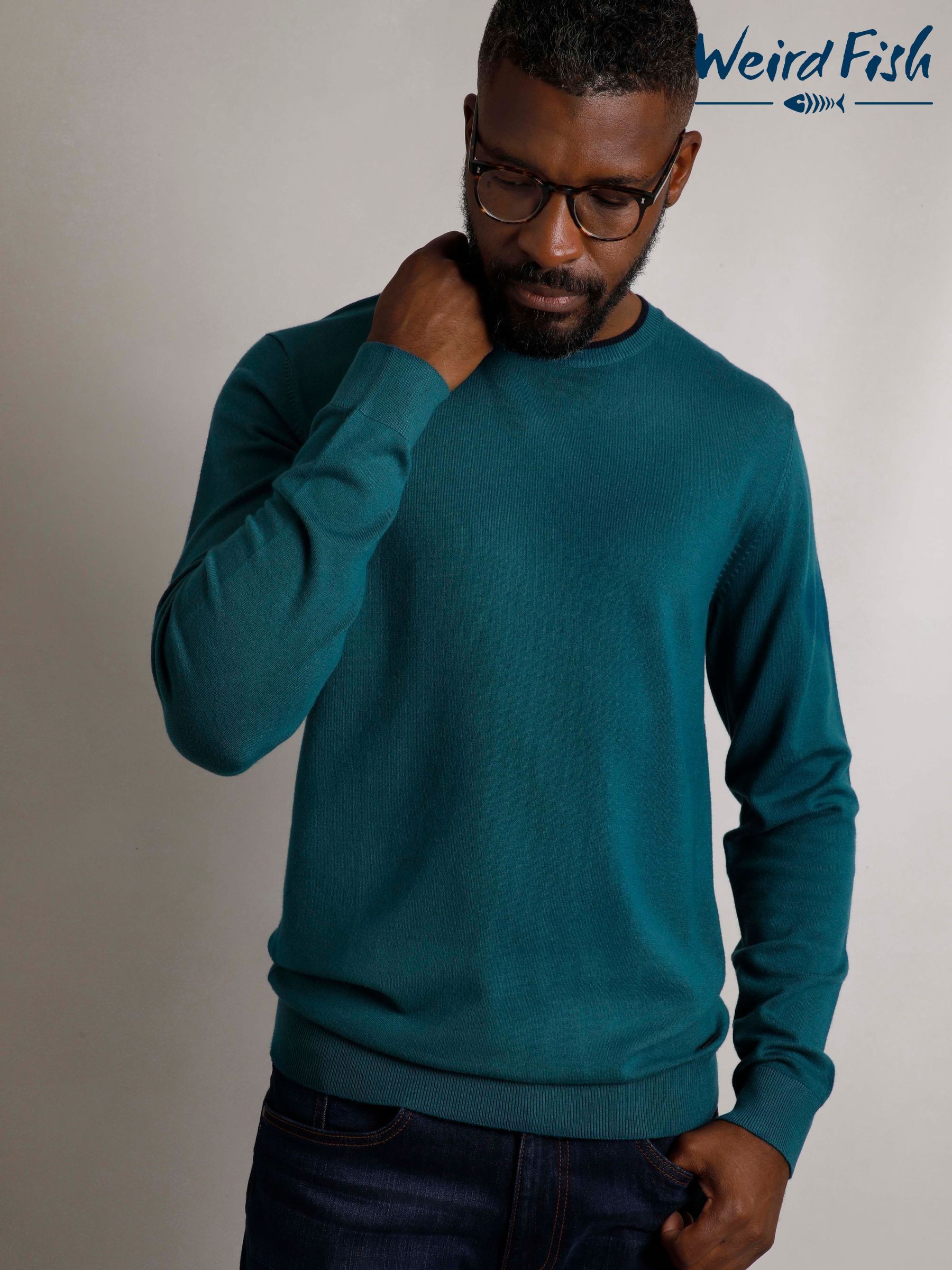 Weird fish sweatshirt men's outlet