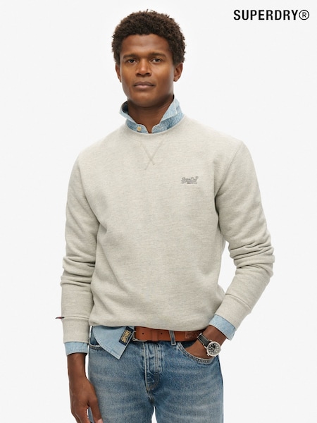 Superdry Grey Essential Logo Crew Loose Fit Sweatshirt (AN3875) | R$ 445