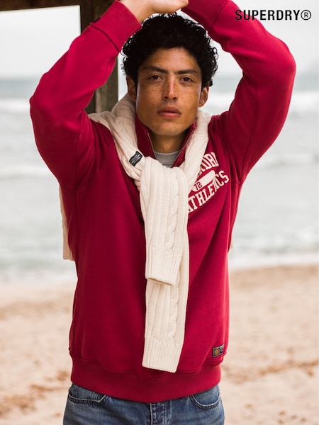Superdry Vintage Athletic Half Zip 100% Cotton Sweatshirt (AN3902) | €95