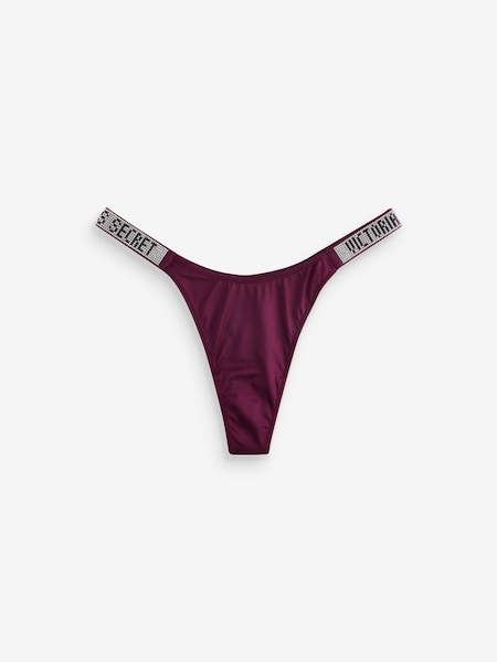Victoria's Secret Kir Red Thong Shine Strap Knickers (AN3947) | €22.50