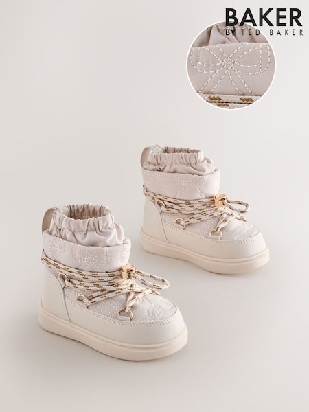 Baker by Ted Baker Waterproof Quilted Bow Snow Boots (AN3968) | €64