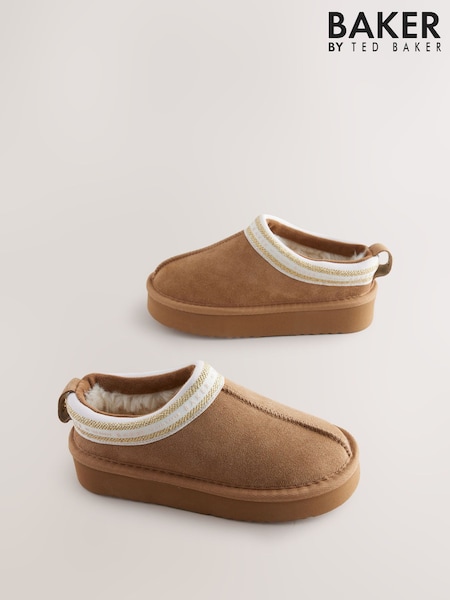 Baker by Ted Baker Girls Suede Mule Clog Slippers (AN3972) | €43 - €45