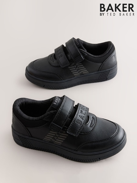 Baker by Ted Baker Boys Back to School Reflective Black Trainers (AN3975) | €37