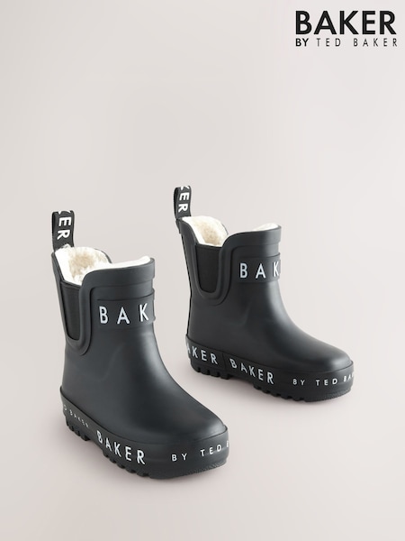 Baker by Ted Baker Boys Faux Fur Lined Welly Boots (AN3983) | €29