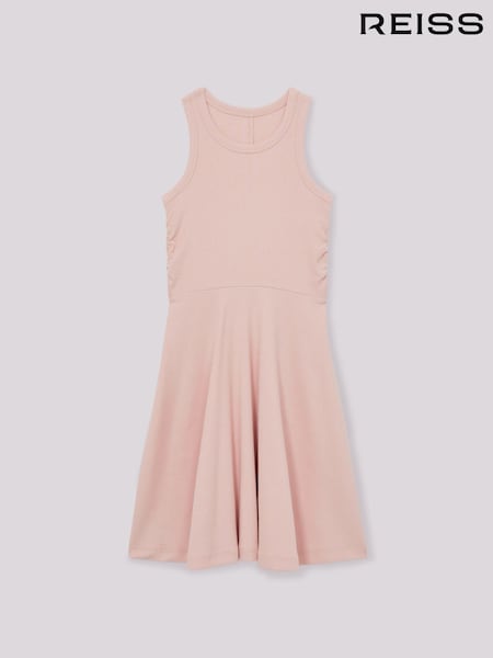 Rosa - Reiss Jersey Ruched Skater Dress (AN4006) | 45 €