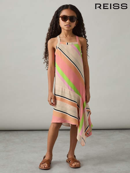 Reiss Holly Stripe-Print Handkerchief Dress (AN4007) | 95 €