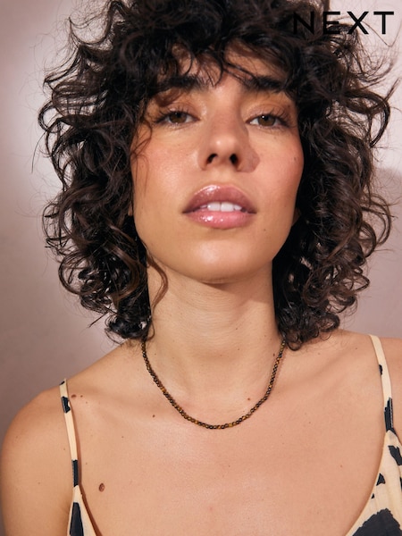 Brown Semi Precious Mini Beaded Necklace (AN4096) | €14.50