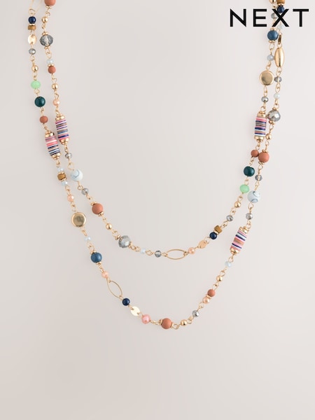 Multi Colour Beaded Long Necklace (AN4103) | €19