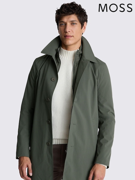 Зелений - Автопальто MOSS з жилетом (AN4138) | 13 758 грн