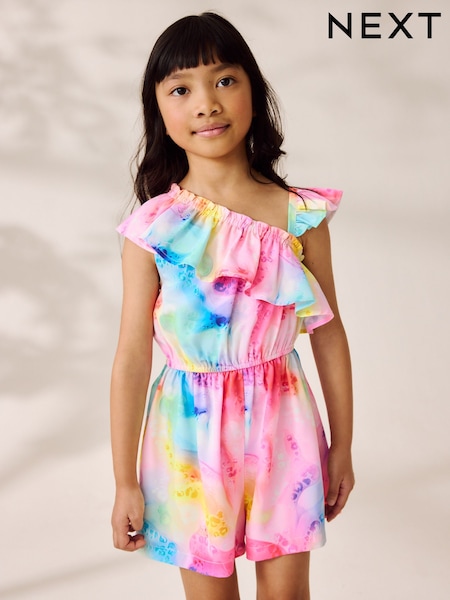 قوس قزح - Frill Shoulder Playsuit (3-16yrs) (AN4269) | ‏66 د.إ.‏ - ‏ 91‏ د.إ.