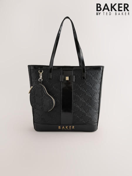 Baker by Ted Baker Girls Back to School Embossed PU Black Tote Bag (AN4528) | 56 €