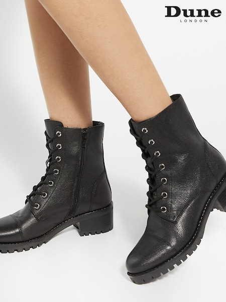Dune London Black Pandore Ankle Boots (AN4535) | €127