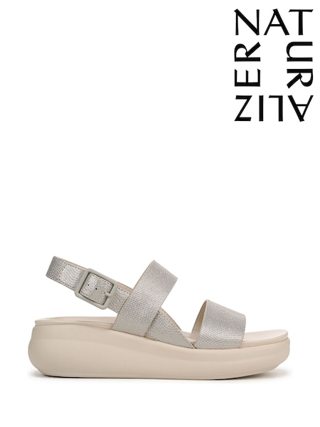 Сріблястий - Naturalizer Coast широкий крій Slingback чорний сандалі (AN4537) | 6 008 грн