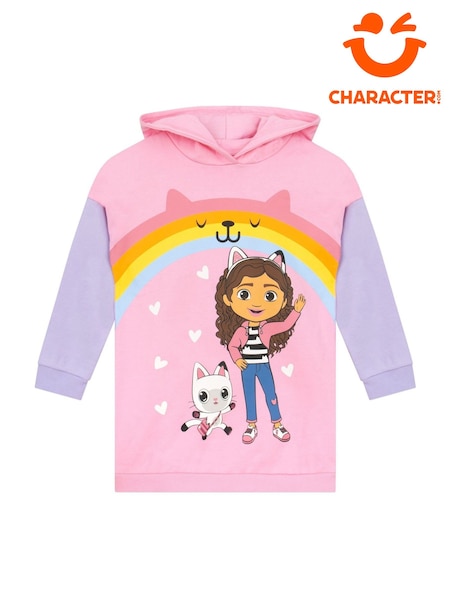 Character Pink Dream Works Gabbys Dollhouse Longline 100% Cotton Hoodie (AN4597) | €22.50