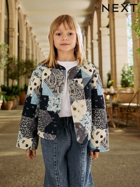 Multi Navy Quilted Shacket (3-16yrs) (AN4772) | AED132 - AED163