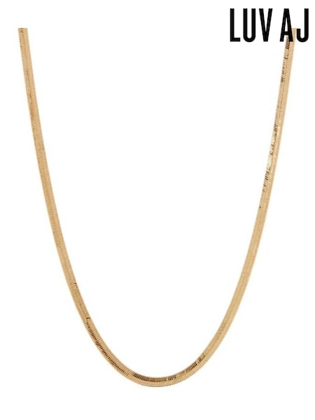 Luv Aj Gold Tone Core The Classique Herringbone Chain (AN4875) | €99