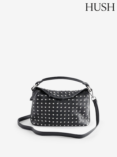 Hush Black Mini Stevie Leather Stud Bag (AN4895) | €224