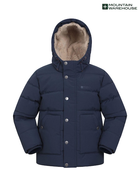 Mountain Warehouse Blue Kids Manta Borg Lined Padded Jacket (AN4915) | €40