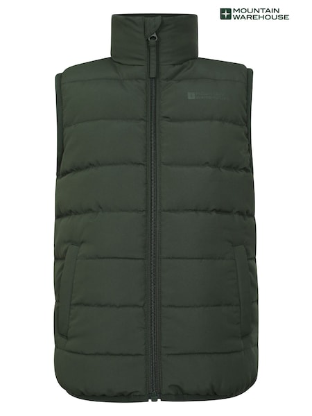 Mountain Warehouse Green Kids Rocko Water Resistant Padded Gilet (AN4918) | €37
