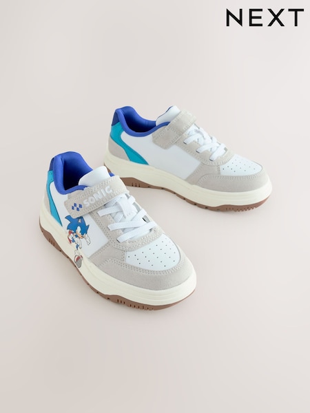 White Sonic Touch Fastening Elastic Lace Trainers (AN4977) | €36 - €40