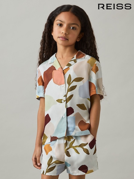 متعدد الألوان - Reiss Tommi Printed Cuban Collar Shirt (AN4987) | ‏288 د.إ.‏