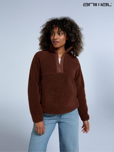 Animal Keely Womens Borg Half Zip Fleece (AN5024) | 42 €