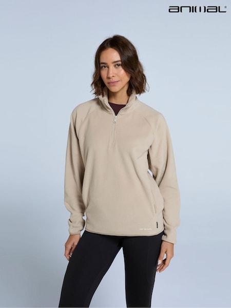 Animal Natural Stockholm Womens Half Zip Fleece (AN5031) | €34