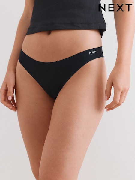 Preto - Cotton Rich No VPL Knickers 3 Pack (AN5081) | R$ 115