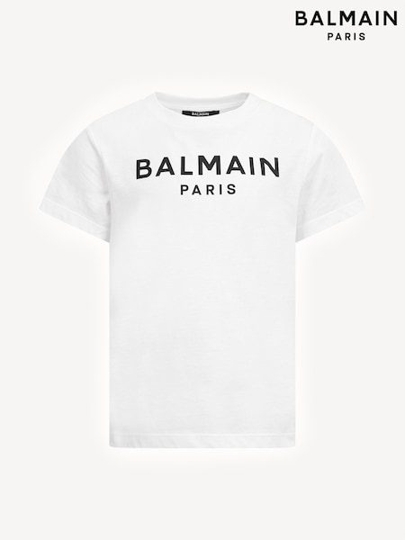 Balmain Logo Short Sleeve T-Shirt (AN5109) | AED652 - AED705