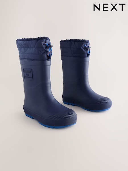Marineblau/blau - Warm Lined Cuff Wellies (AN5133) | 23 € - 28 €