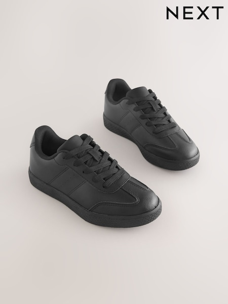 Schwarz - Leather Lace Up School Shoe (AN5299) | 31 € - 41 €