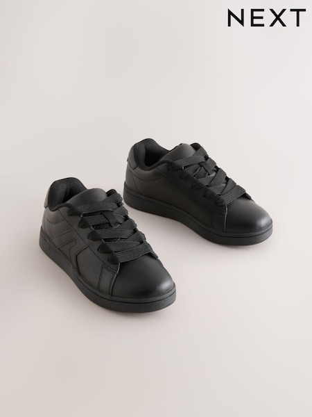 Schwarz - Leather Lace Up School Shoes (AN5300) | 34 € - 44 €