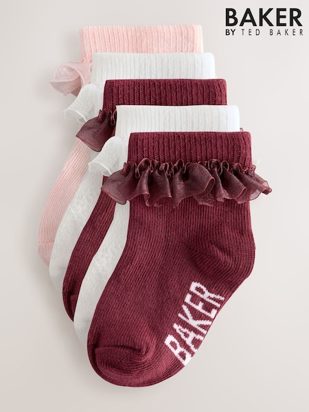 Baker by Ted Baker Girls Socks 5 Pack (AN5328) | €13 - €14