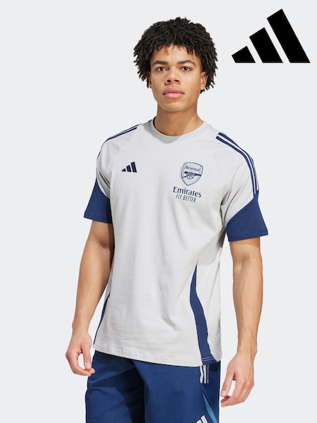 adidas Grey Arsenal Tiro 25 Competition Cotton T-Shirt (AN5444) | R$ 375